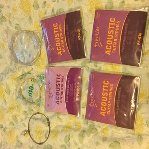 Guitar strings acoustic normal light medium bronze music new